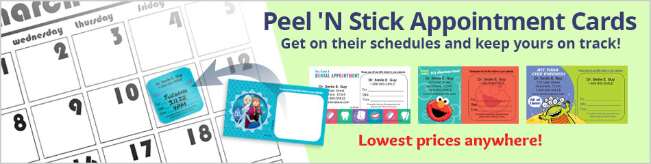 Peel 'N Stick Appointment Cards