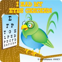 Animal Eye check Stickers