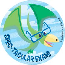 Dino Eye Exam Stickers