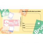 Custom Brush, Floss, Smile Appointment Cards