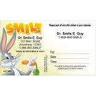 Custom Bugs Bunny Smile Sticker Appointment Cards