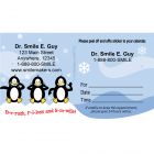 Custom BrushFlossSmile Penguins Appointment Cards