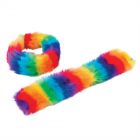 Plush Rainbow Slap Bracelets