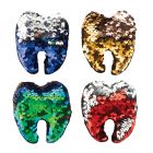 Reversible Sequin Glitter Plush Tooth