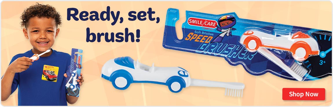 Ready, Set, Brush!  Race car Toothbrushes