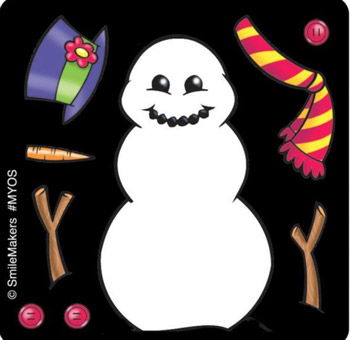 Make Your Own Snowman Sticker Sheet