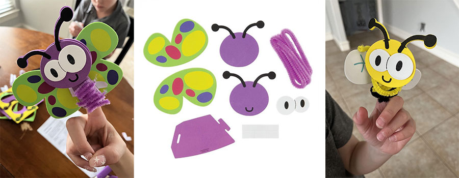 Chenille Bug Finger Puppets